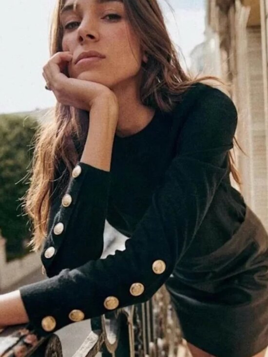 Sezane Sweaters - Sezane Paulo Jumper - Black - Size Small - Mint Condition!